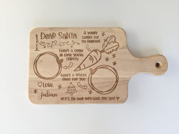 Personalized "Dear Santa" Treat Tray