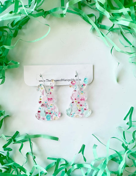 Tie-Dye Bunny Dangles