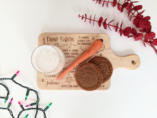 Personalized "Dear Santa" Treat Tray