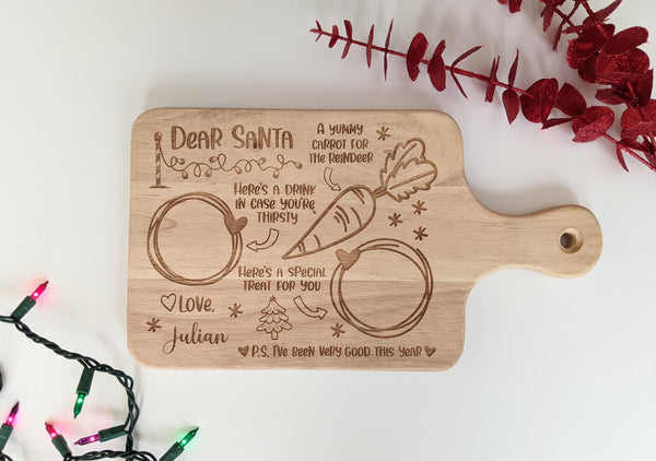 Personalized "Dear Santa" Treat Tray